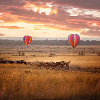 Hot air balloons in Tanzania