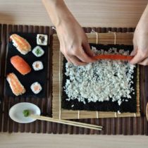Preparing sushi rolls Listing