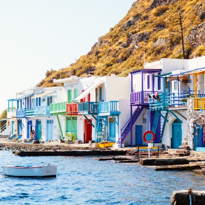 Colorful Village of Klima on Milos Island