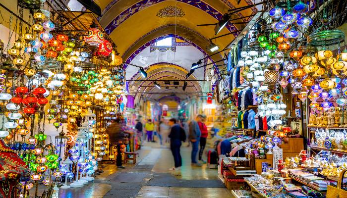 Grand Bazaar at Istanbul, Turkey