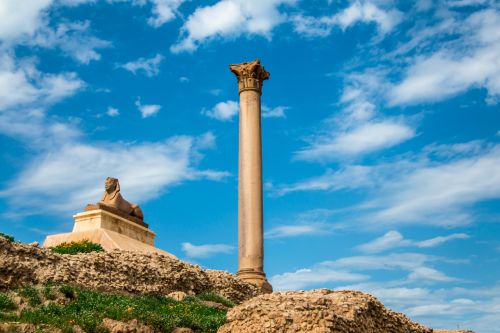 500 x 333 Serapeum of Alexandria  Pompeys Pillar