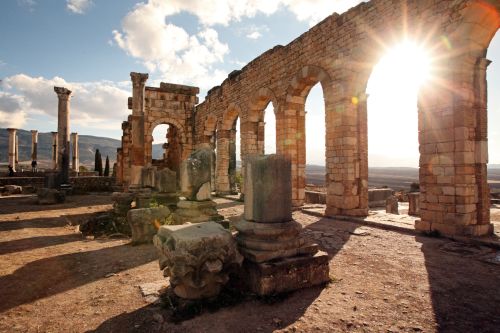 500 x 333 Ruins of Volubilis close to Meknes