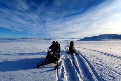 Iceland snowmobiles