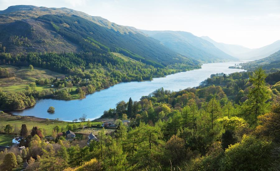 Loch Voil in Spring Scotland