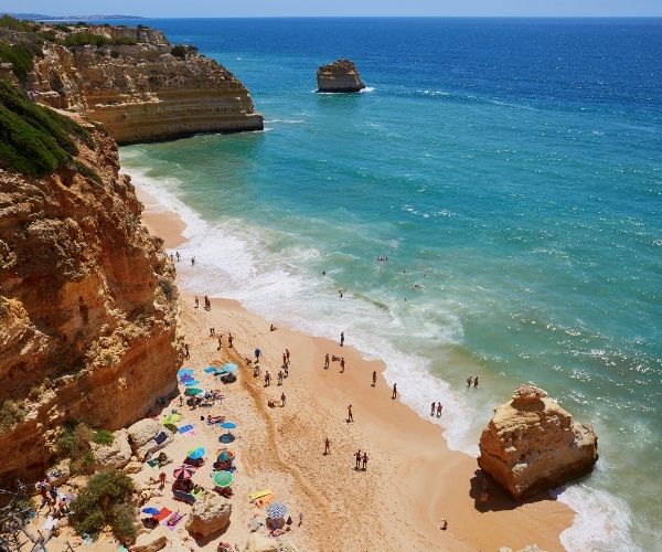 Poryugal in Summer Algarve beach