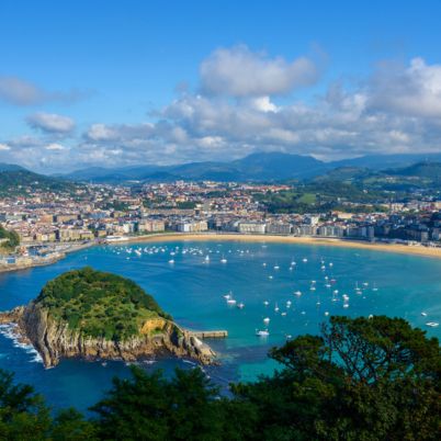 Aerial View, San Sebastian, Spain