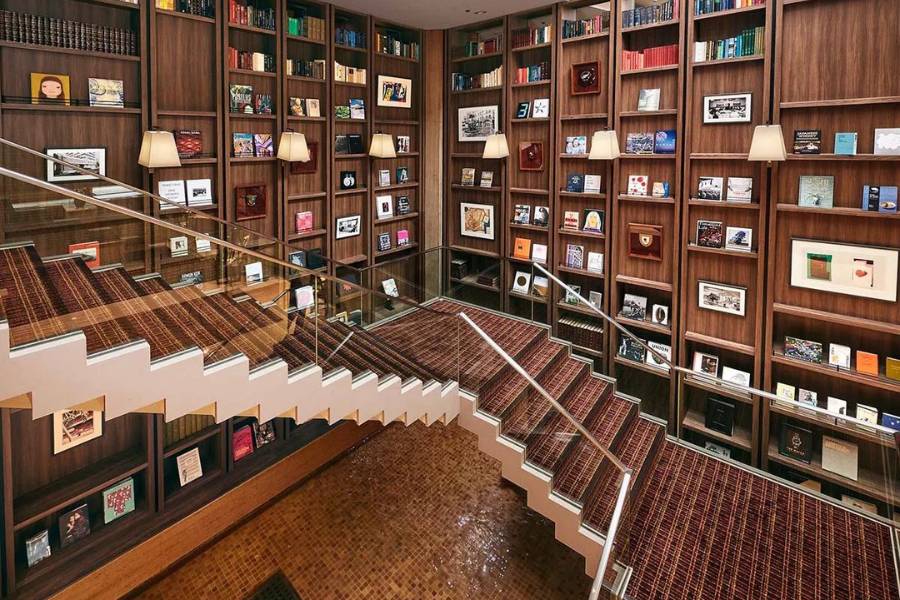 Shiba Park Hotel Library Staircase