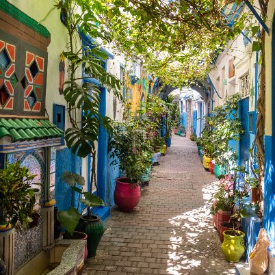 Alleyways in Tangier, Morocco