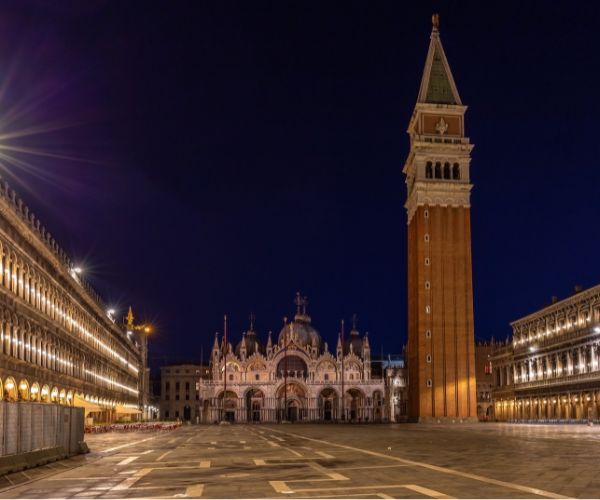 St Mark’s Basilica night