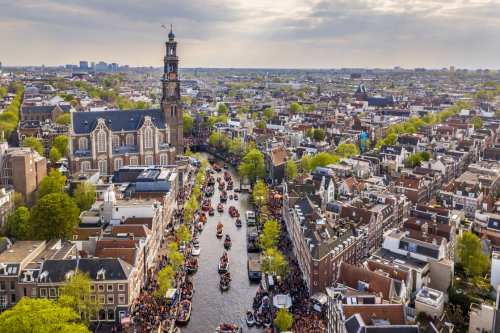 Disembark in Amsterdam, Netherlands
