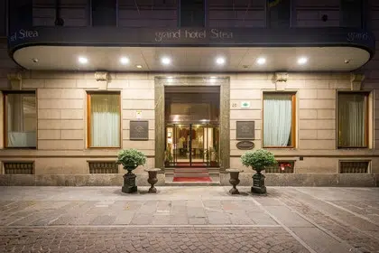 grand hotel sitea turin front entrance view